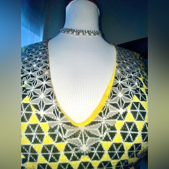 HOST PICK🌟 Alexander McQueen's Yellow Intarsia Knit Dress - Picture 3 of 11